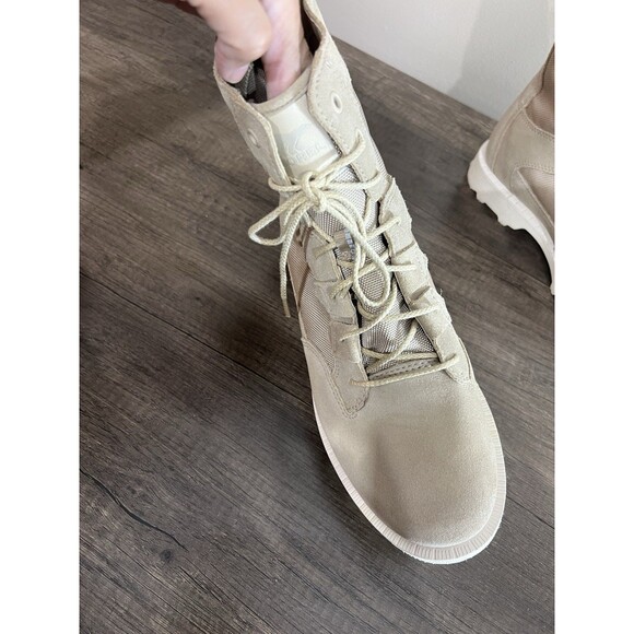 Sorel Caribou OTM Womens Boot 10 Ancient Fossil Chalk Waterproof Lace-Up Boots - Picture 3 of 15